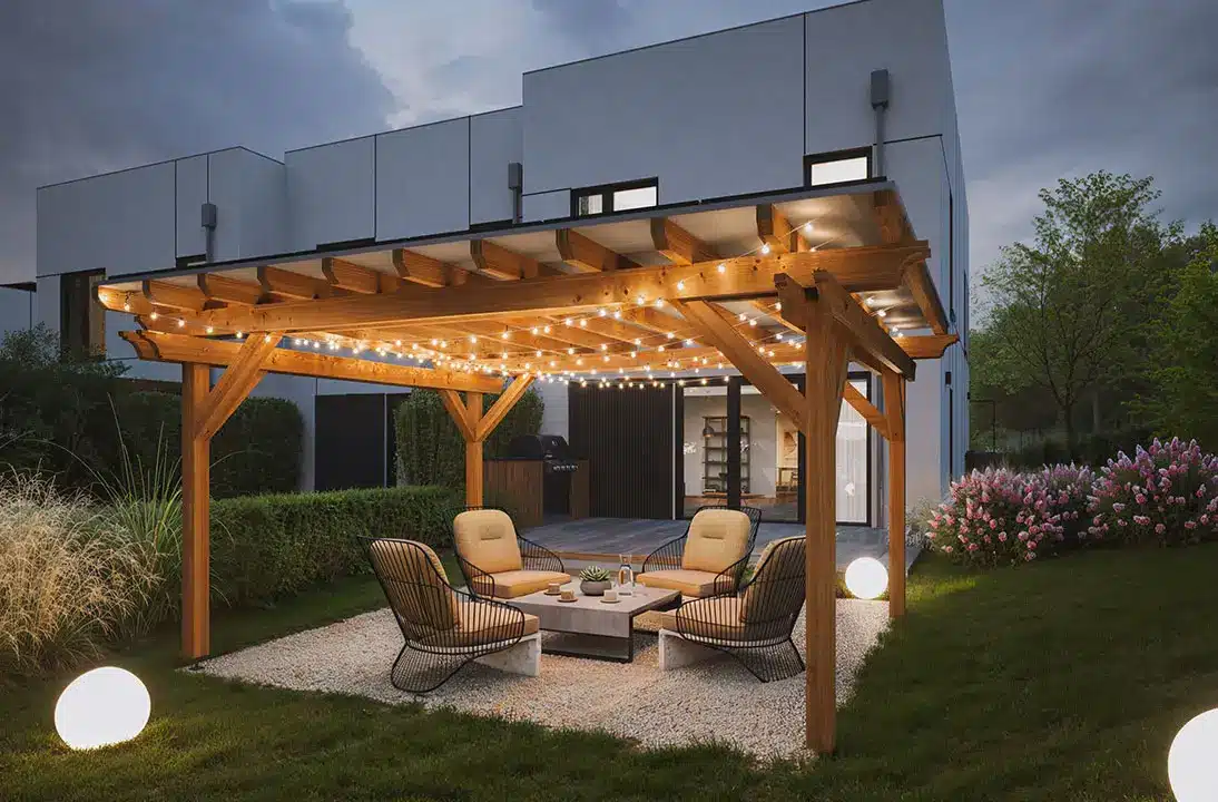 pergola nocne zdjęcie