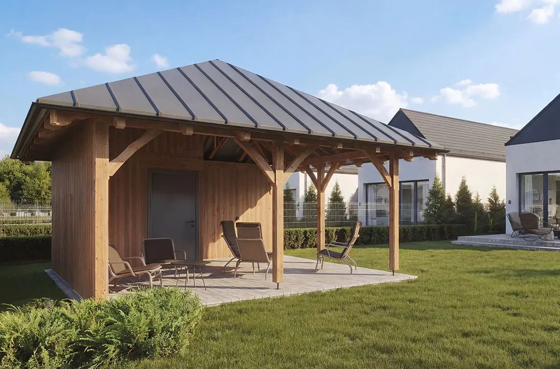 wiata grillowa ogrodowa pergola zdjęcie dzień